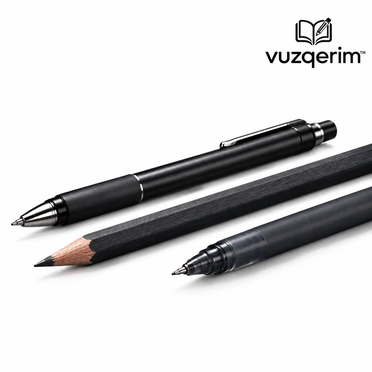 vuzqerim™ Black Pen & Pencil Writing Set