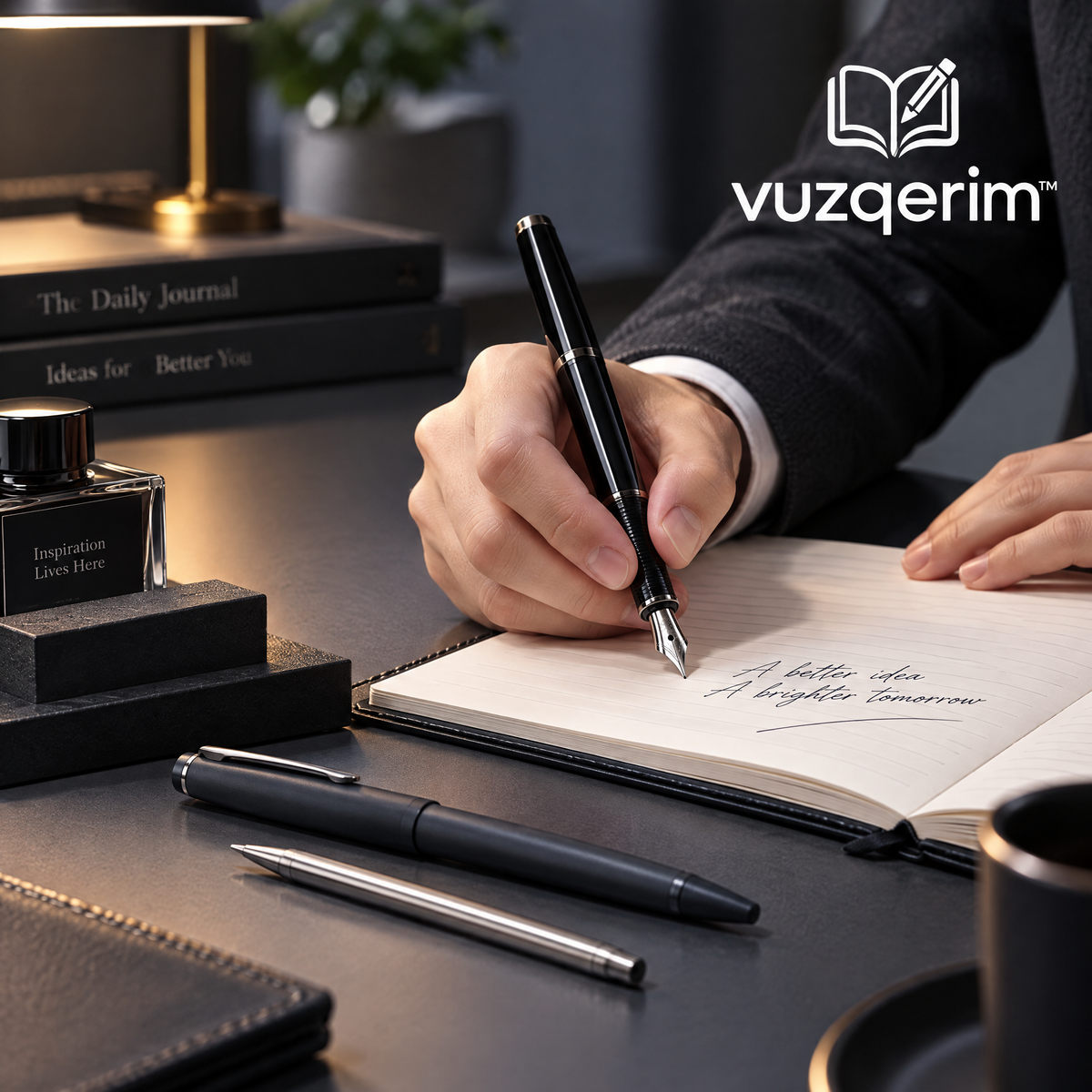 vuzqerim™ Black Fountain Pen & Writing Instrument Set
