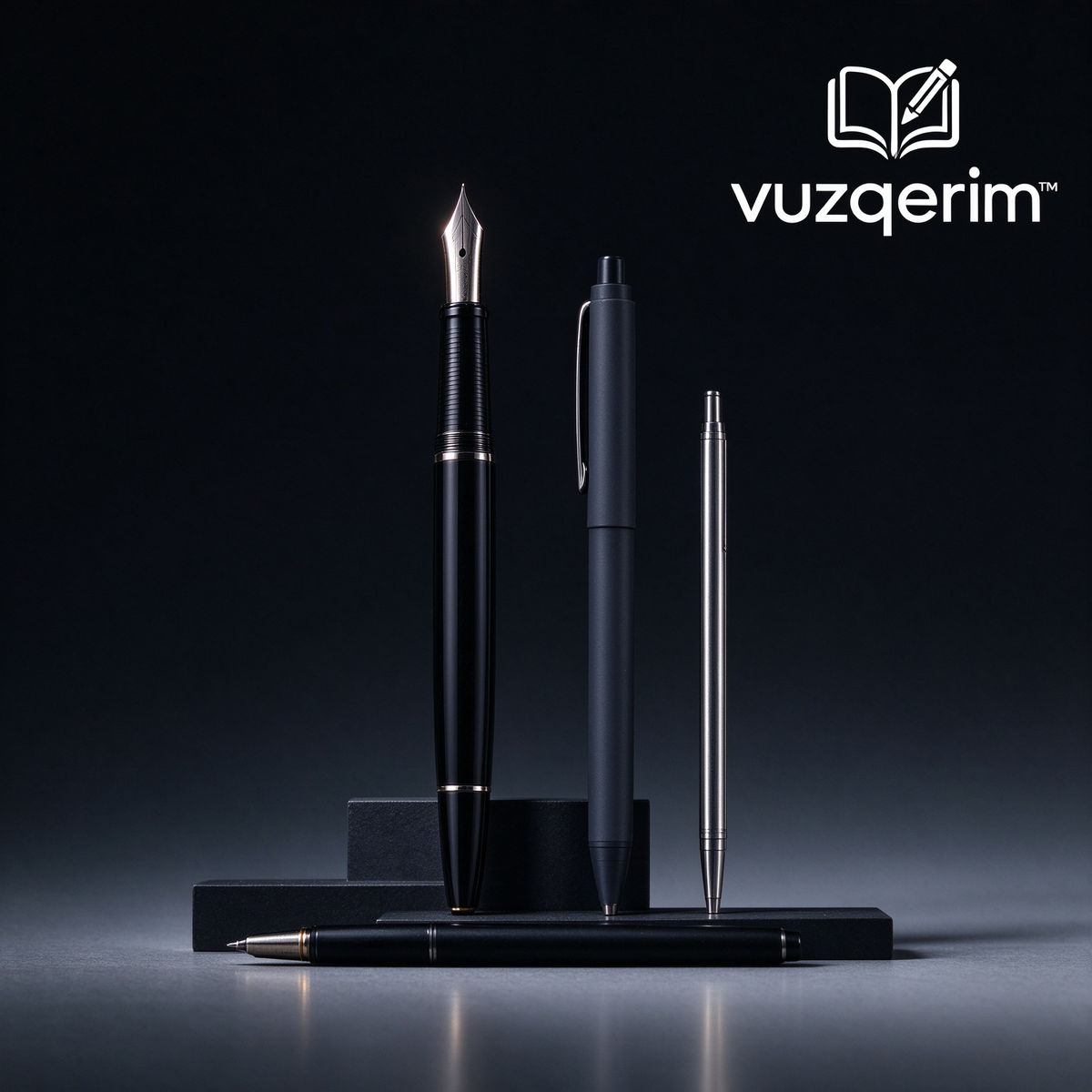 vuzqerim™ Black Fountain Pen & Writing Instrument Set